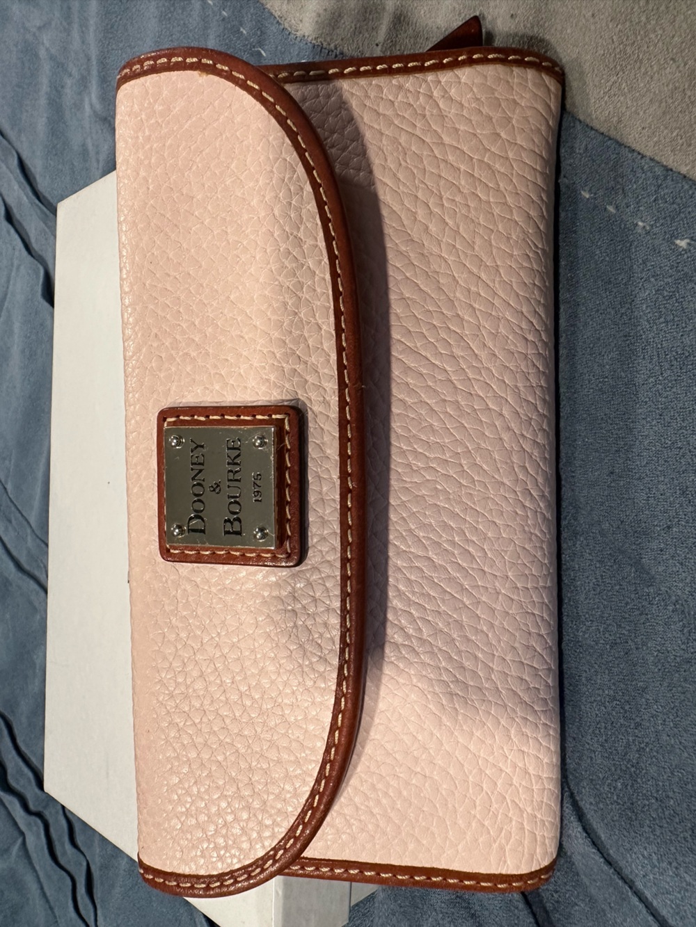 Dooney & Bourke Pink Leather Clutch